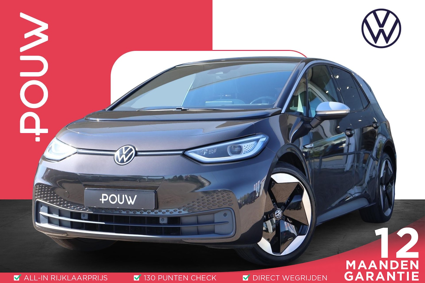 Volkswagen ID.3 - First Max 58 kWh | SoH 91% | Panoramadak | Head-up | Keyless | Sides Assist | PDC - AutoWereld.nl