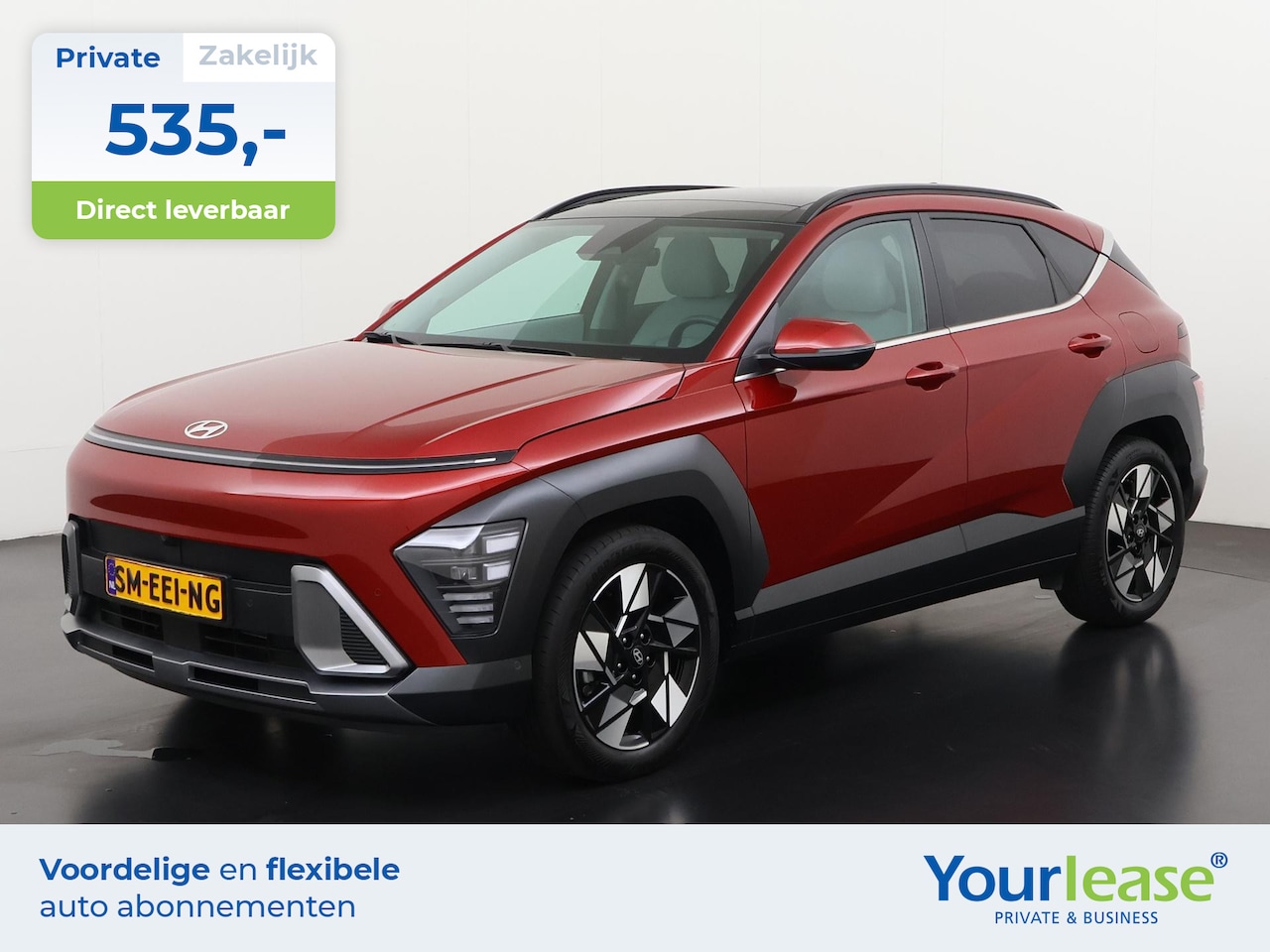 Hyundai Kona - 1.6 GDI HEV Premium Sky | All-in 535,- Private Lease | Direct uit voorraad - AutoWereld.nl