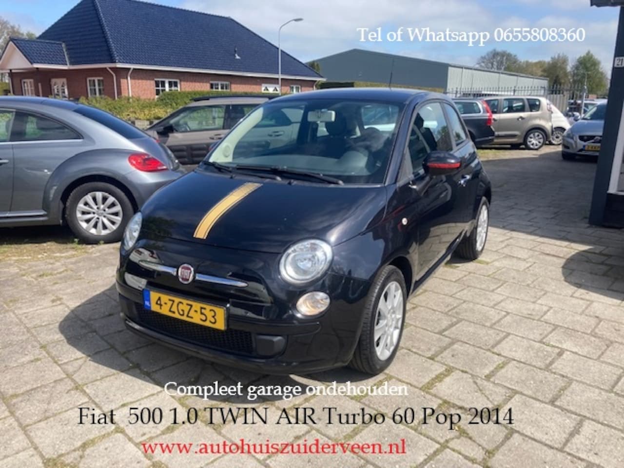 Fiat 500 - 1.0 TWIN AIR 60 Pop Compleet Onderhouden - AutoWereld.nl