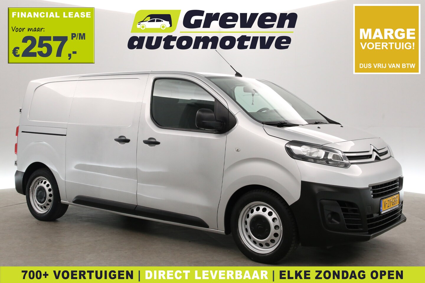 Citroën Jumpy - 1.6 BlueHDI L2H1 | Marge | Airco | Cruise | Carplay | Navi | Parkeersens. - AutoWereld.nl