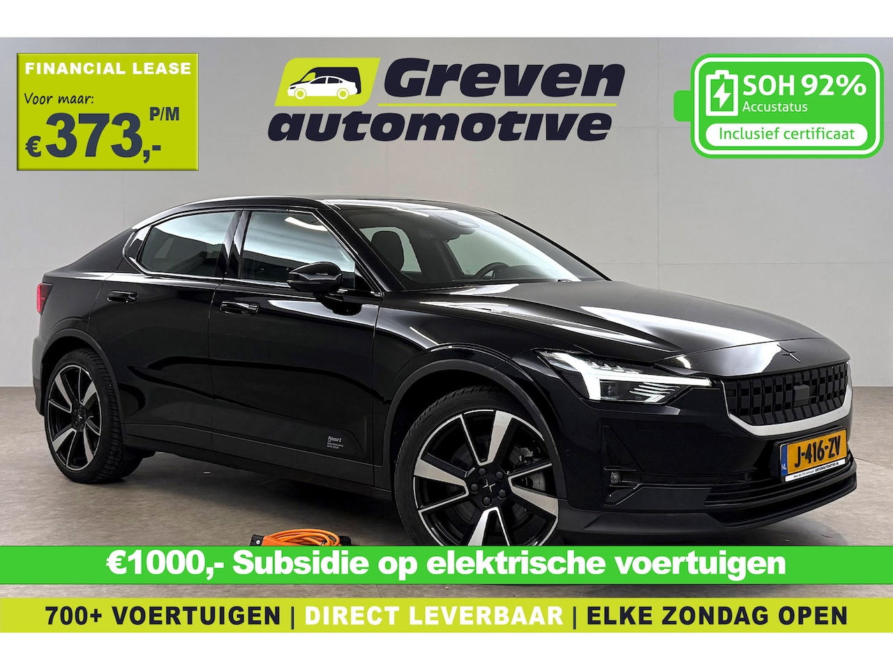 Polestar 2 - Long Range Dual Motor Launch Edition 78kWh | Snelladen | SOH 92% | H/K | 360° | Pano | Mem - AutoWereld.nl