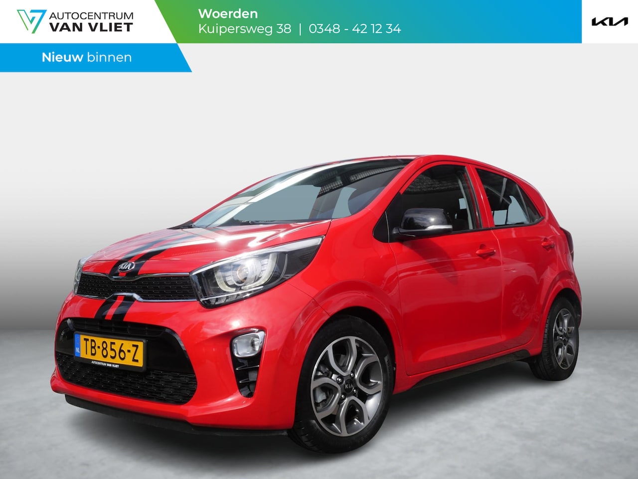 Kia Picanto - 1.2 CVVT DynamicPlusLine | Vol Automaat | Org. NL | Clima | Navi | Camera | Carplay | - AutoWereld.nl