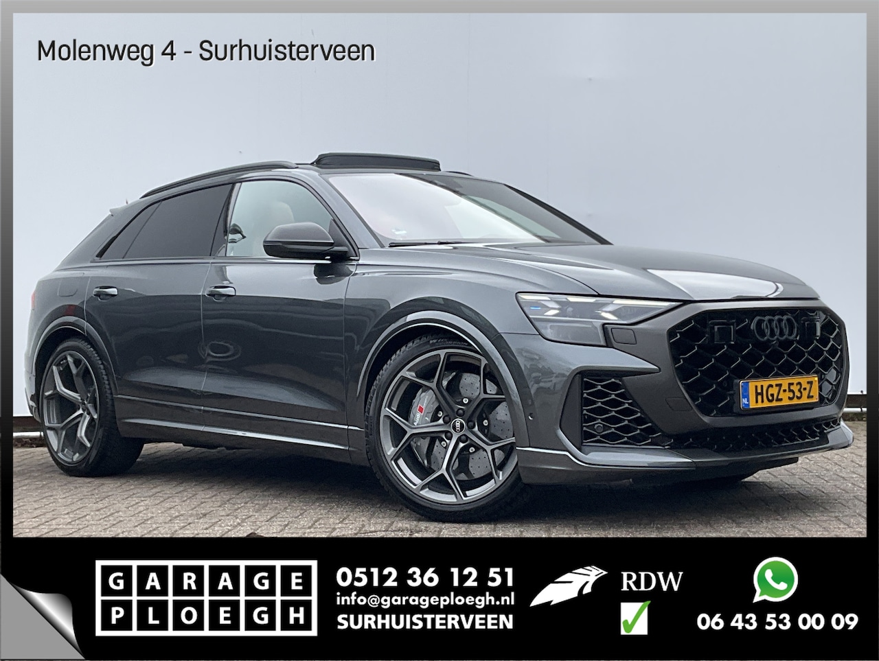 Audi RSQ8 - 4.0 TFSI RS quattro 640 Performance B&O-3D Pano Keramisch Carbon Massage BOMVOL!! - AutoWereld.nl
