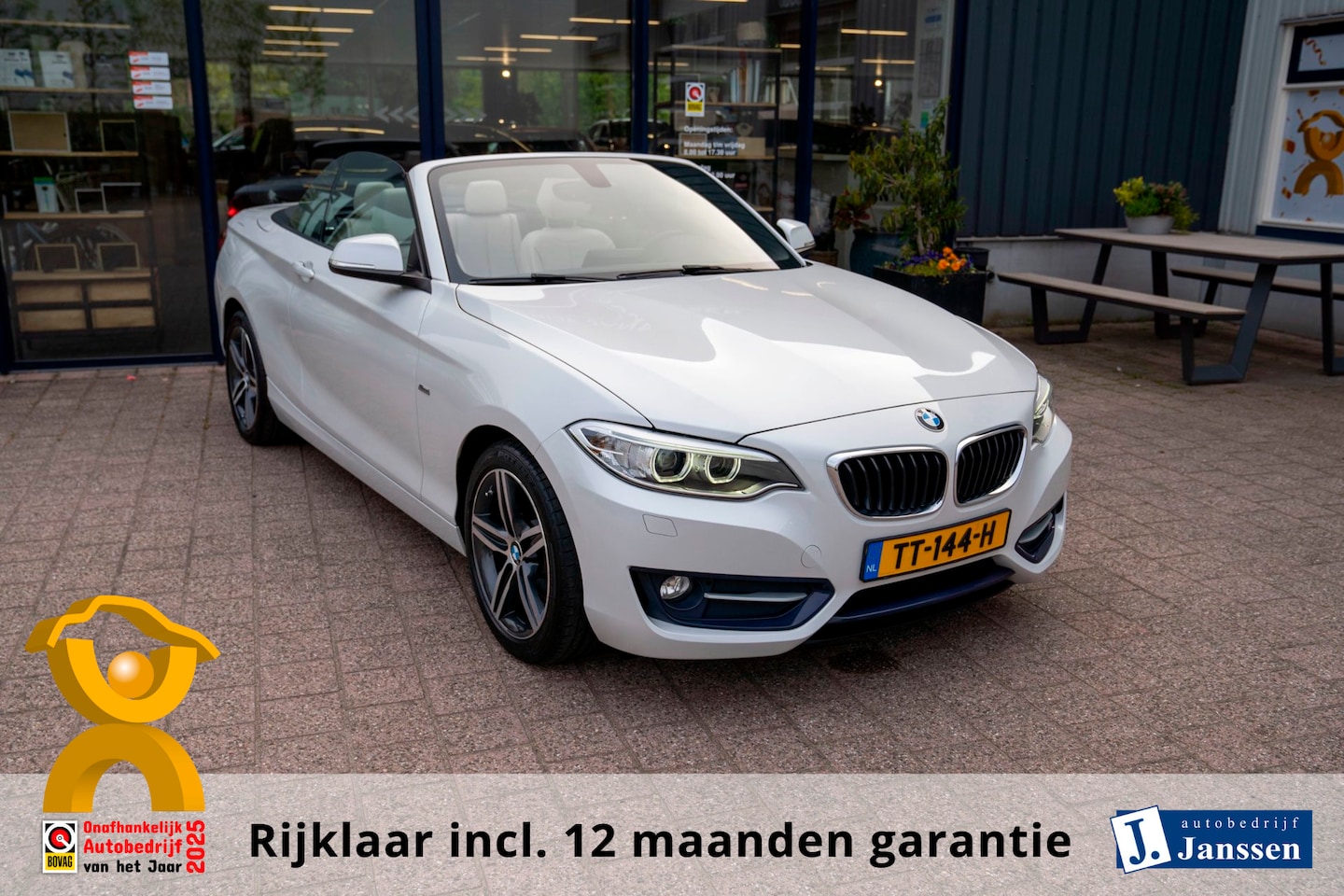 BMW 2-serie Cabrio - 220i|Prijs rijklaar incl. 12 mnd garantie|Leder NAV Bluetooth Stoelverwarming LMV Windsche - AutoWereld.nl