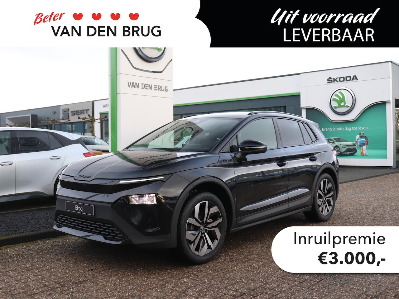 Skoda Elroq - 60 Sportline | Trekhaak | Stoel -& stuurverwarming | Adaptieve cruise control | Dodehoekse - AutoWereld.nl