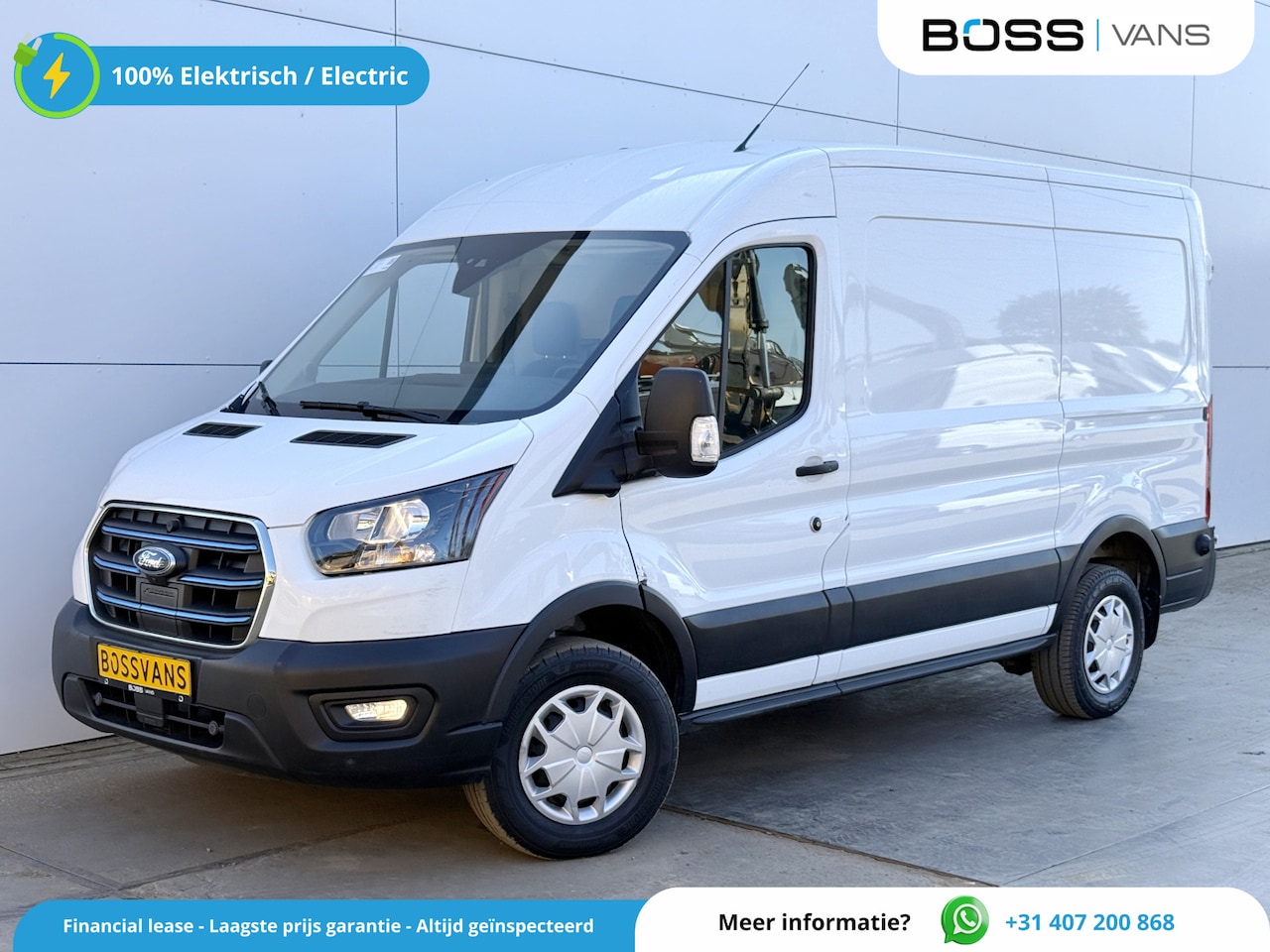 Ford E-Transit - 68kWh 184PK L2H2 317km WLTP 94,9% (SOH) BEV Snelladen Cruise control Climate control Carpl - AutoWereld.nl