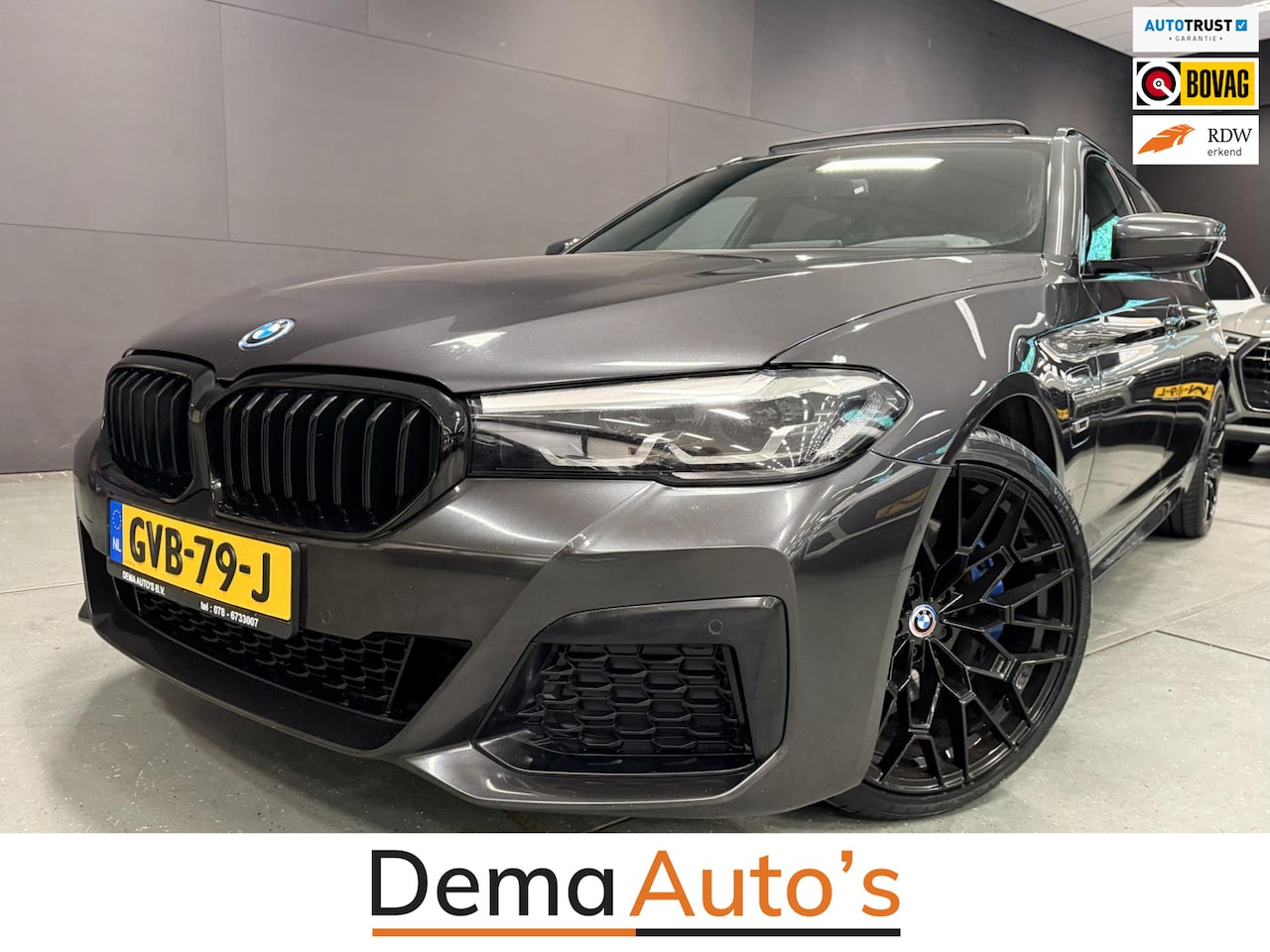 BMW 5-serie Touring - 530e M-SPORT 20'' SOH-TEST/PANO/NAVI/CAM/DAB/CARPLAY/ECC/PDC/CRUISE/// - AutoWereld.nl