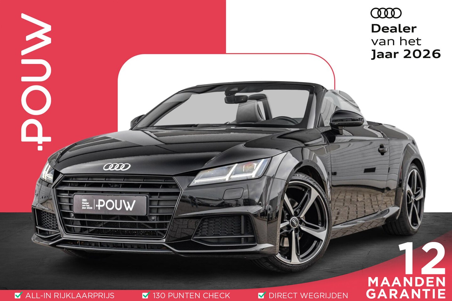 Audi TT Roadster - 2.0 TFSI 230pk S-tronic Pro Line S | Nekverwarming | Leder | Stoelverwarming - AutoWereld.nl