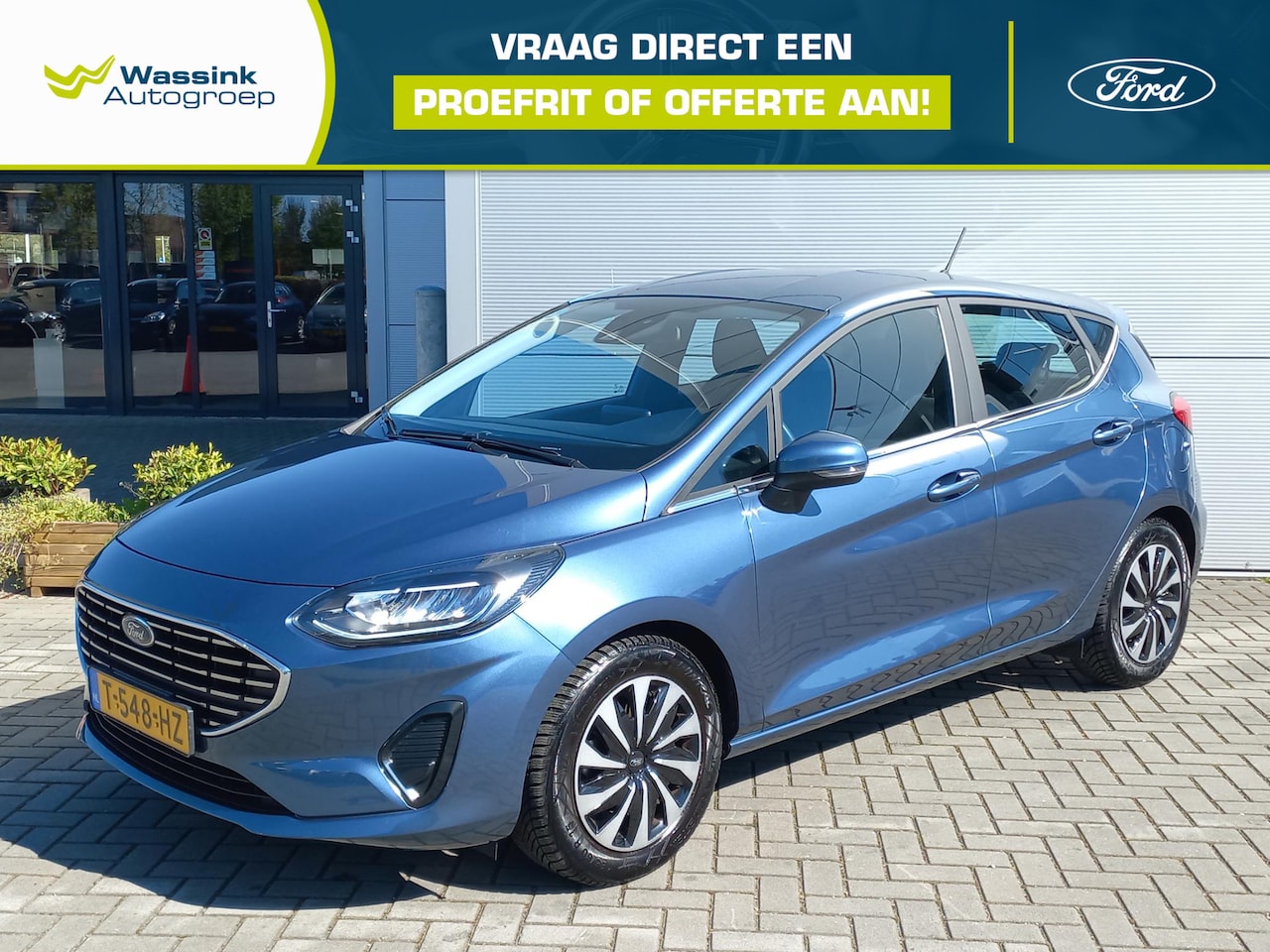 Ford Fiesta - 1.0 EcoBoost Hybrid 125pk Titanium I Trekhaak (1000kg | Climate control | Navigatie via Ap - AutoWereld.nl