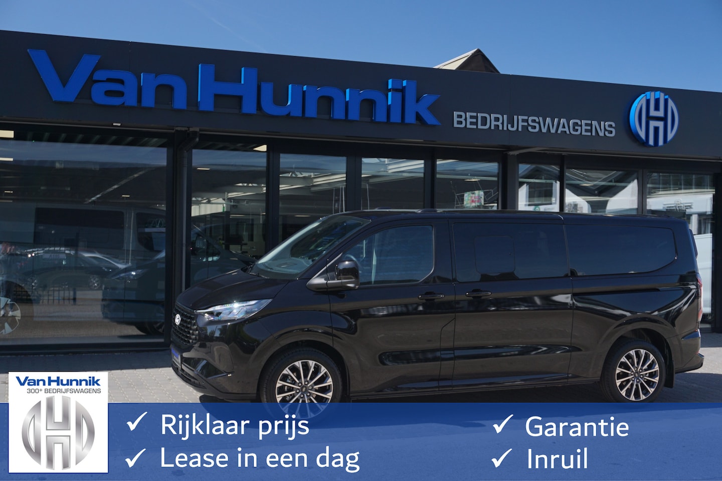 Ford Transit Custom Tourneo - 320L 2.5 PHEV 233PK Titanium X PRIJS INCL. BPM Luxe 8 Zits, Leder, 19" LM, Pano, Trekhaak! - AutoWereld.nl