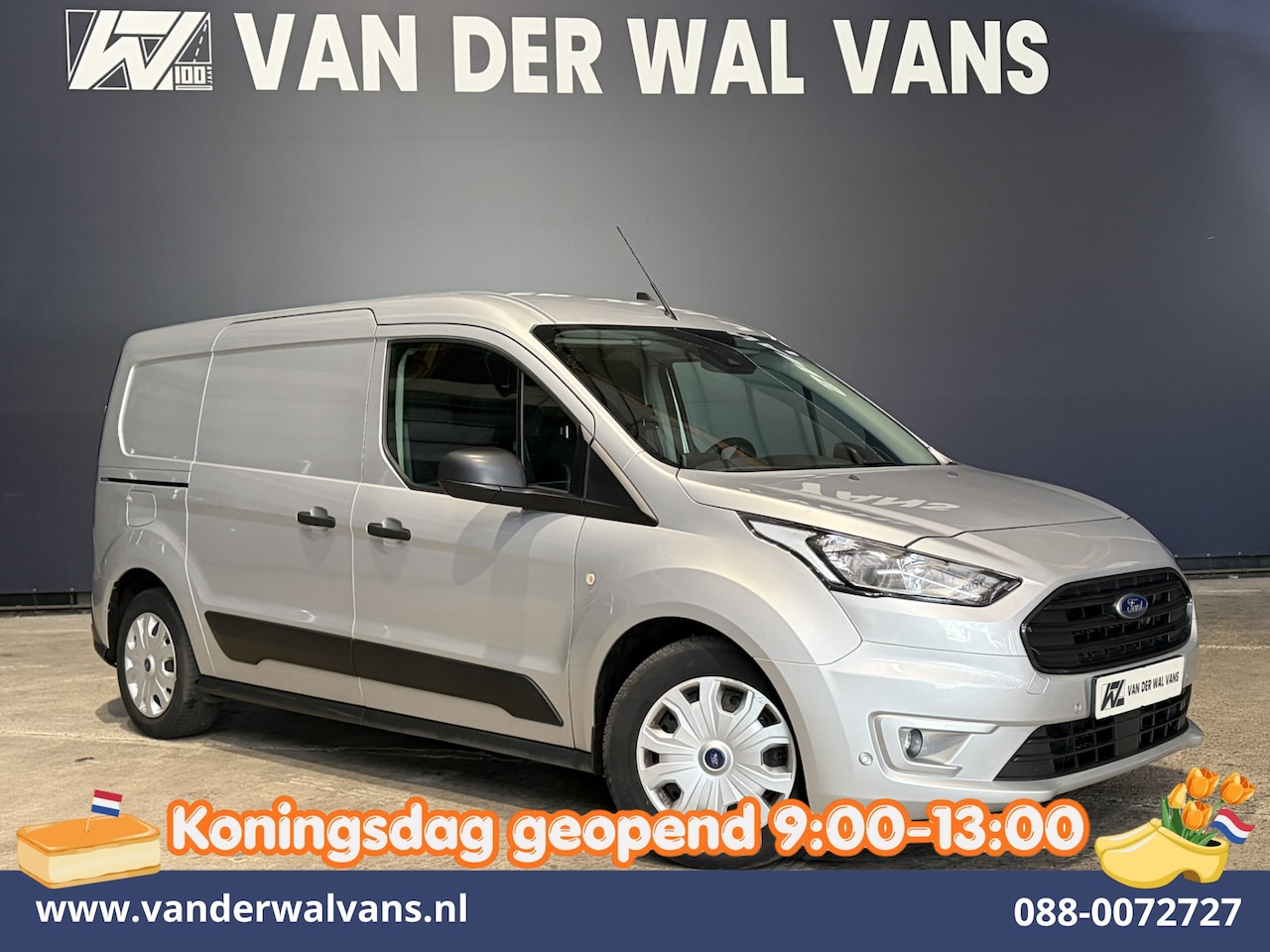 Ford Transit Connect - 1.5 EcoBlue L2H1 Euro6 Airco | 3-Zits | Camera | Navigatie | Trekhaak | Verwarmde voorruit - AutoWereld.nl