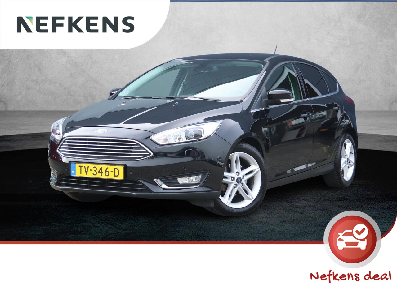 Ford Focus - 1.0 Titanium Navigatie | Airco | Lage KM | Dealer onderhouden | Trekhaak | Apple Carplay & - AutoWereld.nl