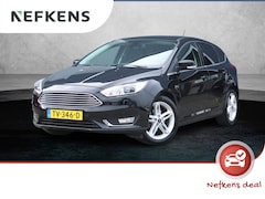 Ford Focus - 1.0 Titanium Navigatie | Airco | Lage KM | Dealer onderhouden | Trekhaak | Apple Carplay &