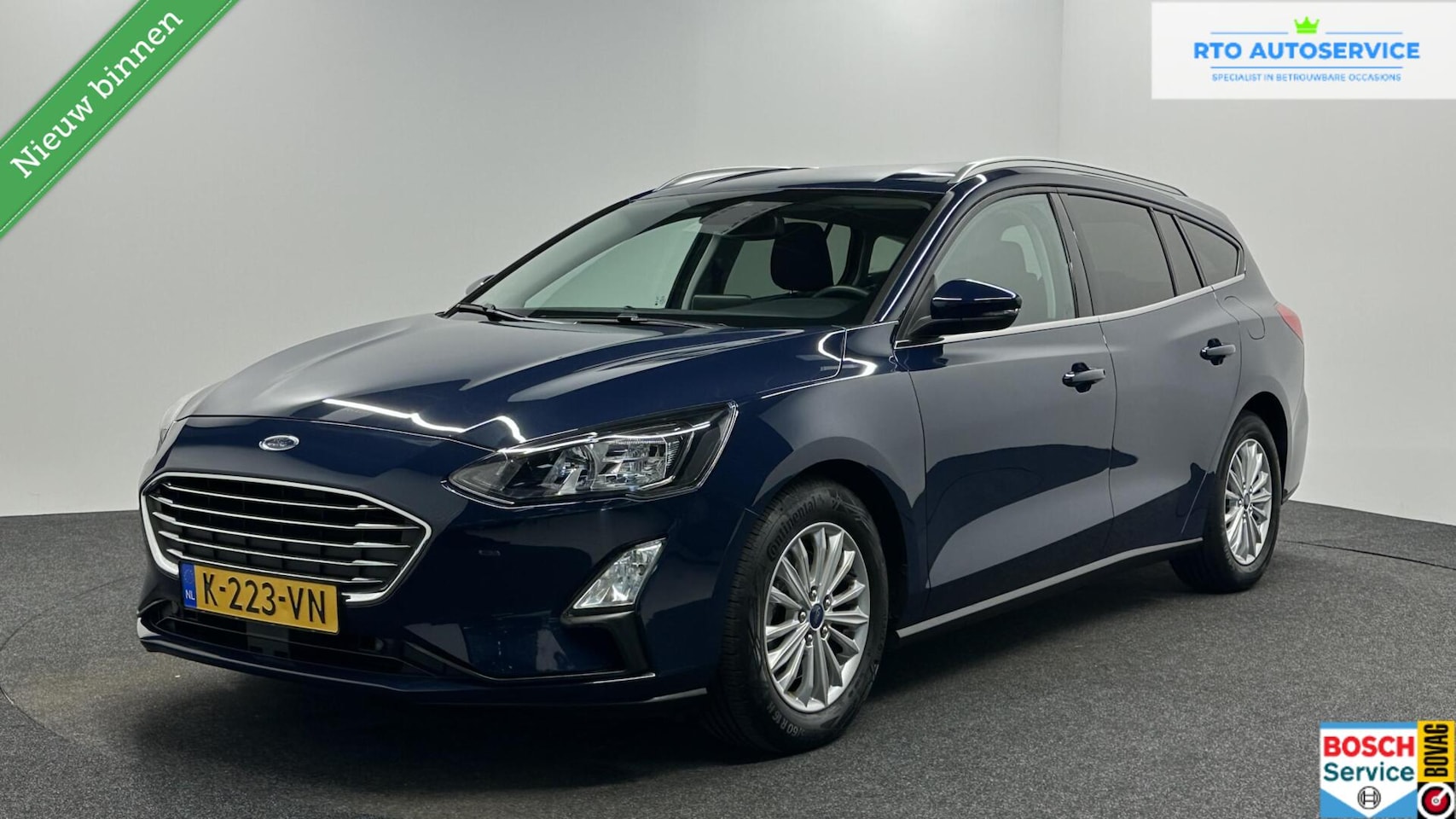 Ford Focus Wagon - 1.0 EcoBoost Hybrid Titanium X Business CARPLAY NAVI ECC CRUISE. - AutoWereld.nl