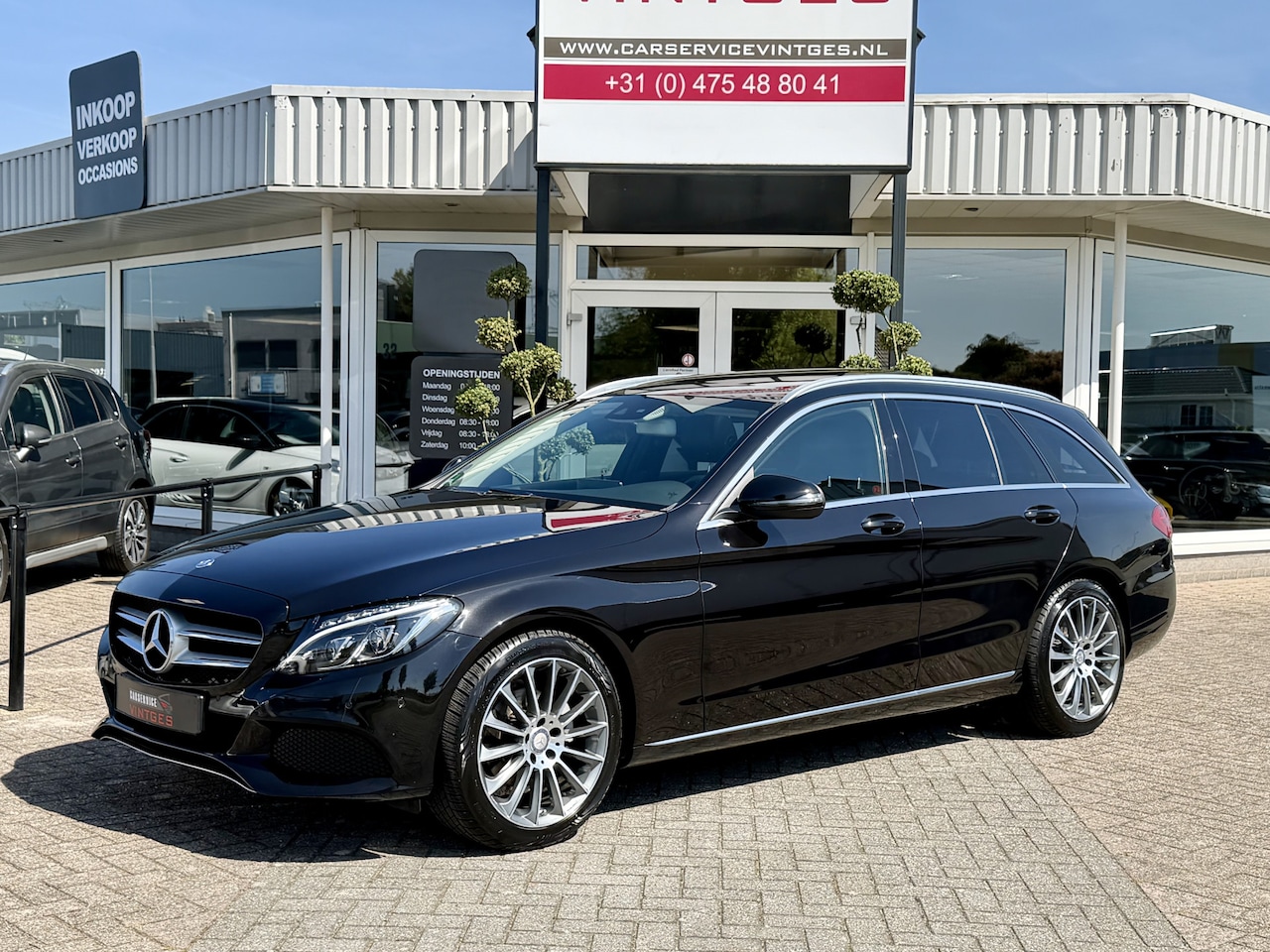Mercedes-Benz C-klasse Estate - 180 AMG Sport Edition Automaat, Trekhaak Elec, Panoramadak,  Elec, Navi, Clima! - AutoWereld.nl