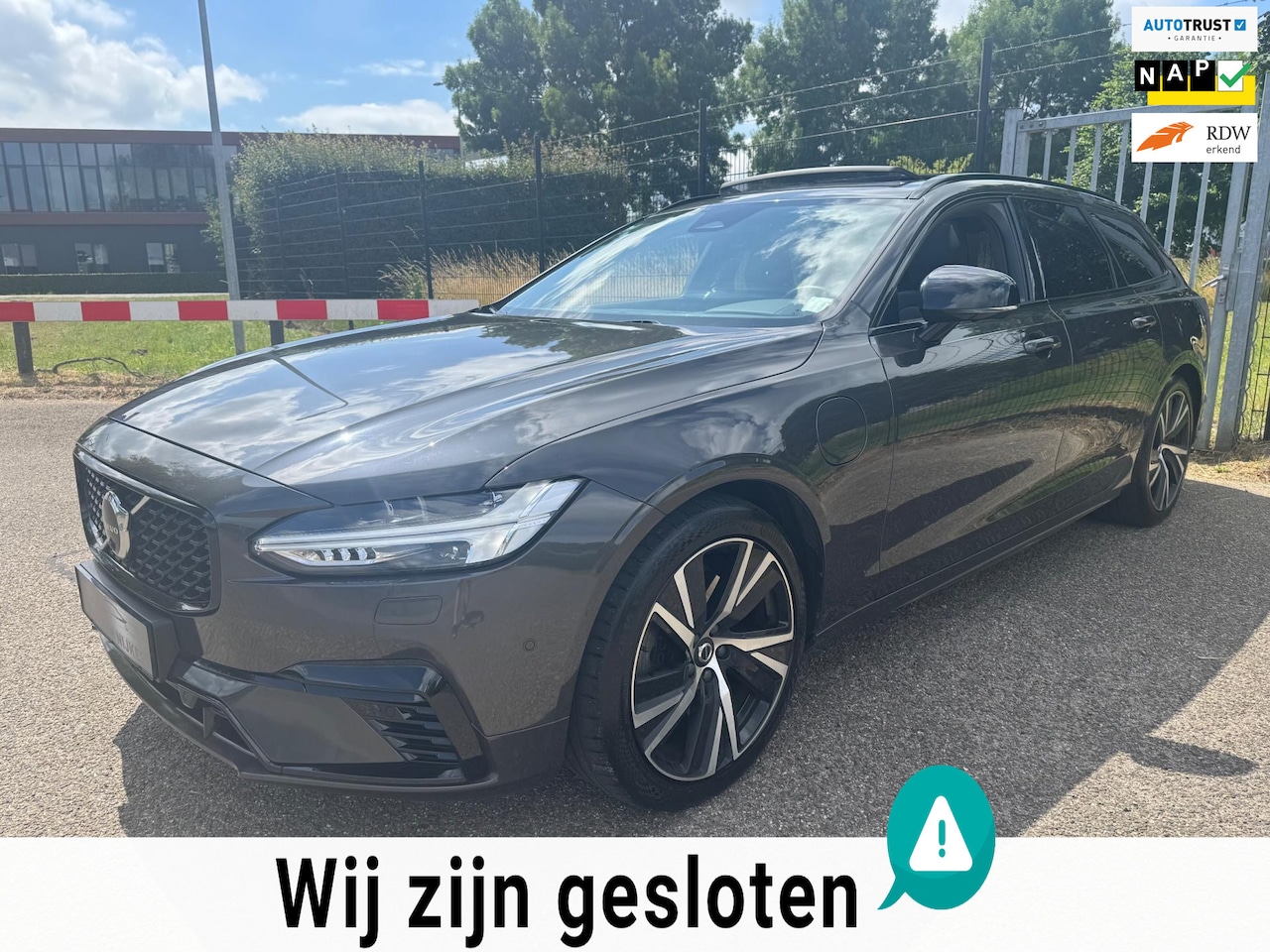Volvo V90 - 2.0 T6 AWD Recharge R-Design Facelift Panodak 1eig Full LED Trekhaak - AutoWereld.nl