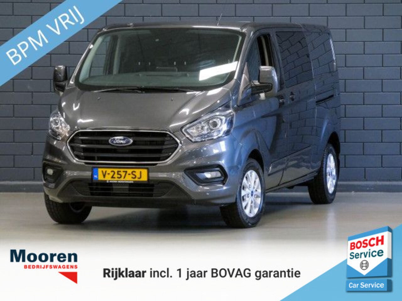 Ford Transit Custom - 320 2.0 TDCI 170PK L2H1 Limited DC | TREKHAAK | CAMERA | CARPLAY | EURO 6 - AutoWereld.nl