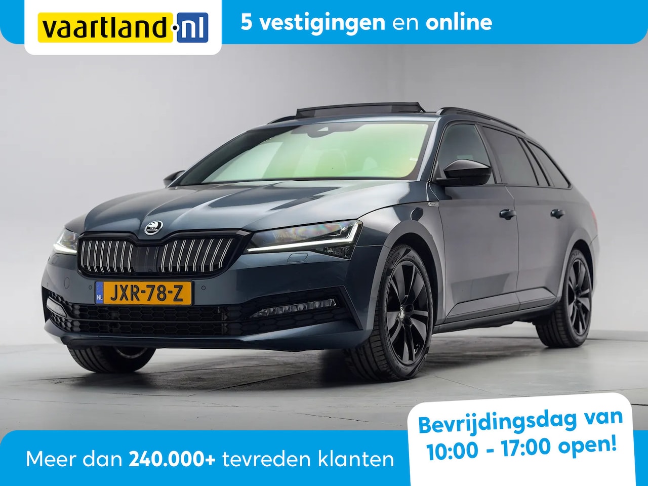 Skoda Superb Combi - 1.4 TSI iV PHEV Sportline Aut. [ Panorama Navi LED Leder/Alcantara ] - AutoWereld.nl