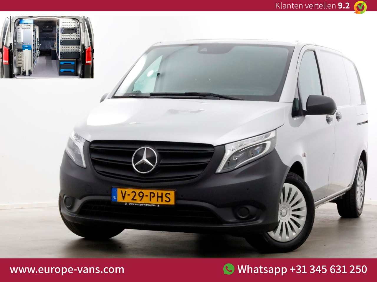Mercedes-Benz Vito - 114 CDI 136pk Compact 9G Automaat 2x Schuifdeur/LED/Camera/Inrichting 11-2022 - AutoWereld.nl
