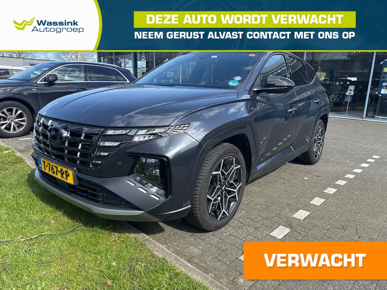 Hyundai Tucson - 1.6 T-GDi HEV 230pk Aut. N-Line Edition | Panorama dak | Trekhaak 1650kg trekgewicht | Ach - AutoWereld.nl
