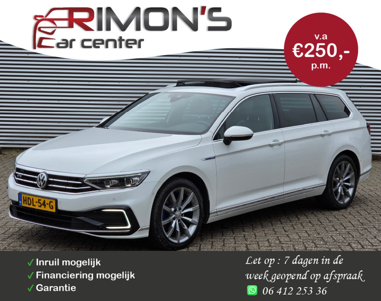 Volkswagen Passat Variant - 1.4 TSI PHEV GTE Business Pano Stoel Massage Acc - AutoWereld.nl
