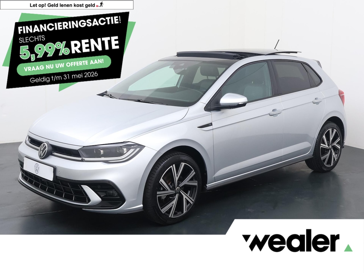 Volkswagen Polo - 1.0 TSI R-Line Business | 116 PK | Automaat | Panoramadak | Matrix LED koplamp IQ.Light | - AutoWereld.nl