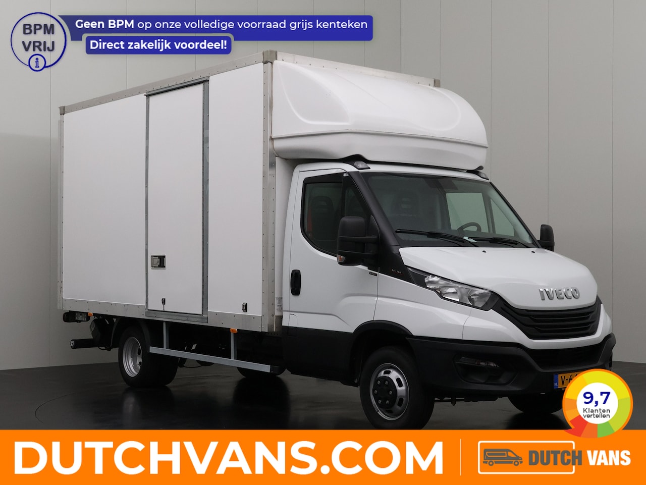 Iveco Daily - 35C16 Bakwagen+Laadklep | 2.37 Mtr Hoog | Zijdeur | Multimedia | Airco | Cruise | 3-Zits - AutoWereld.nl