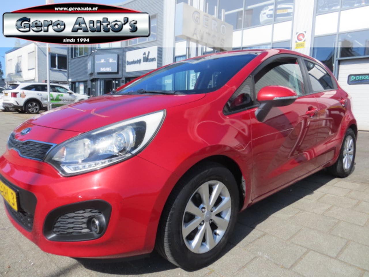 Kia Rio - 1.2 CVVT Super Pack nl-auto ! 5 deurs cruise control ,airco ecc pdc etc - AutoWereld.nl