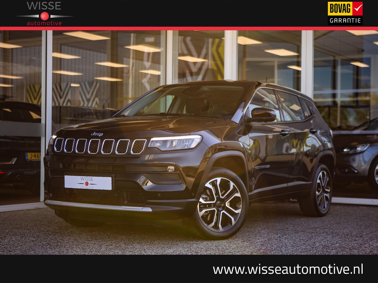 Jeep Compass - 1.3T 4XE Plug-In Hybrid 190pk Altitude Automaat | Trekhaak | Camera | Park. Sensoren | Car - AutoWereld.nl