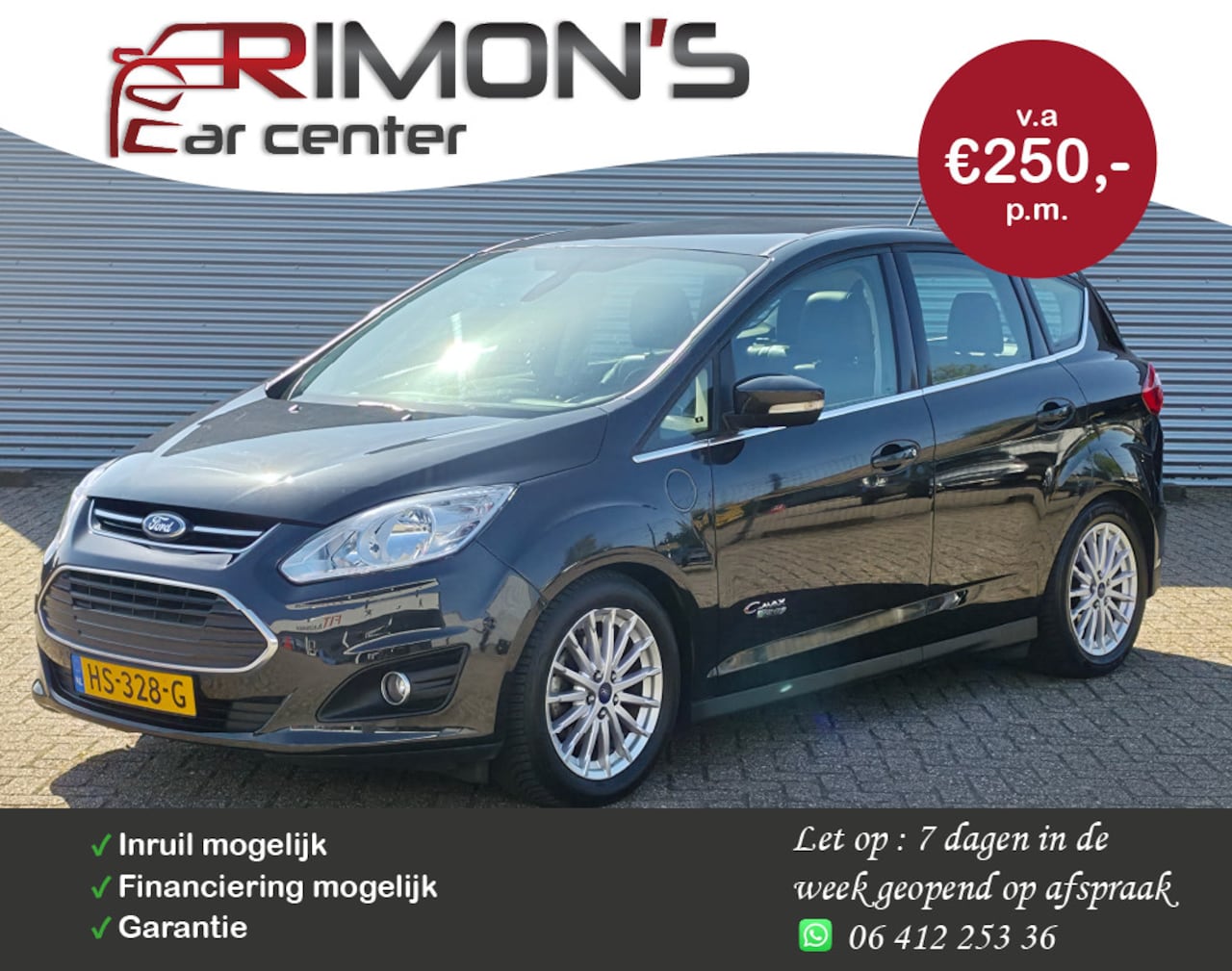 Ford C-Max - 2.0 Plug-in Hybrid Titanium Pano Leder Stoelverwarming - AutoWereld.nl