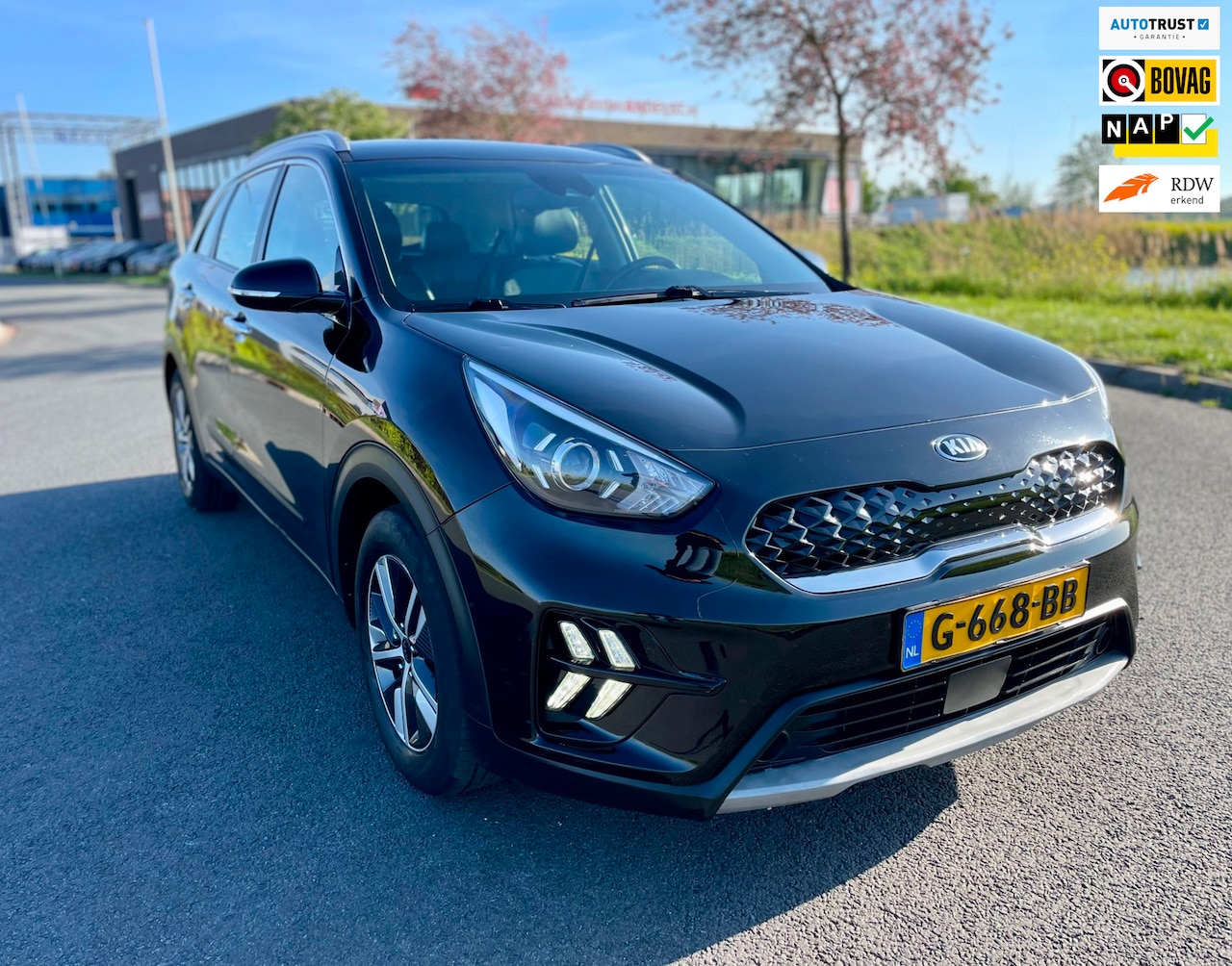 Kia Niro - 1.6 GDi Hybrid DynamicLine 1.6 GDi Hybrid DynamicLine, Aut, Acc, Pdc, Cam, Navi, Carplay, Lmv, Half leder, 2e eig afk - AutoWereld.nl