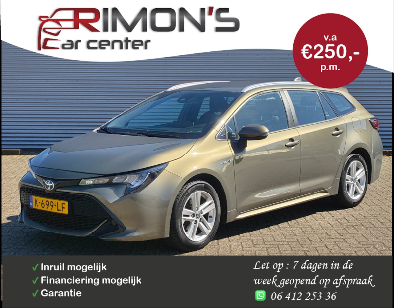 Toyota Corolla Touring Sports - 1.8 Hybrid Business Automaat Camera Garantie - AutoWereld.nl