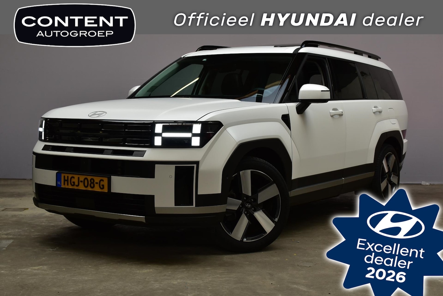 Hyundai Santa Fe - 1.6 T-GDi HEV 215pk Aut 2WD 7pl Premium Sky - AutoWereld.nl