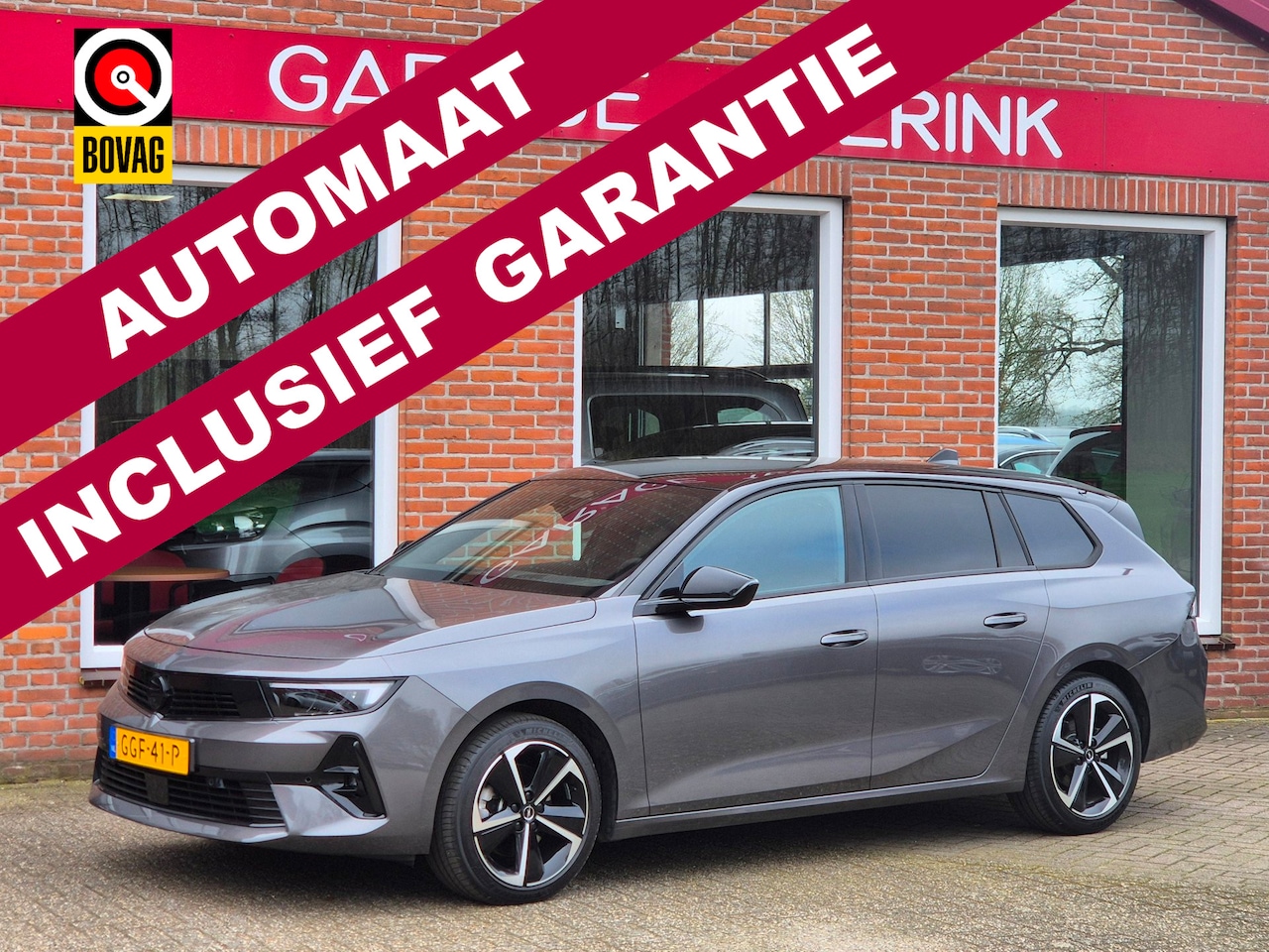 Opel Astra Sports Tourer - 1.2 Turbo Hybrid GS 136PK 5drs AUTOMAAT clima, adapt.cruise, 360 camera, navi, carplay, ke - AutoWereld.nl