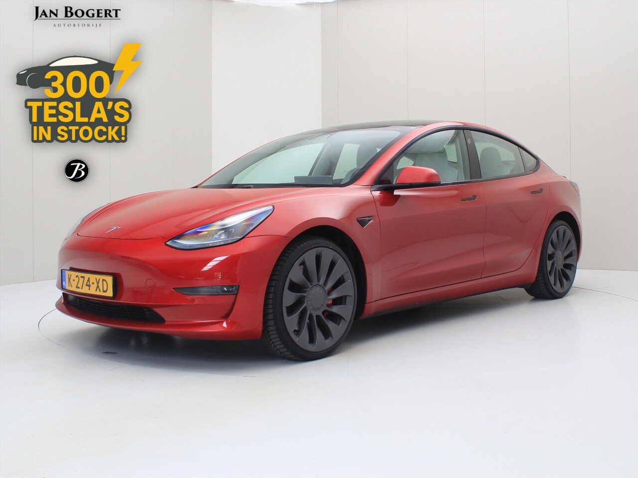 Tesla Model 3 - Performance AWD 486pk 75 kWh FACELIFT [ WIT LEDER+AUTOPILOT+567KM WLTP+PREMIUM AUDIO ] - AutoWereld.nl