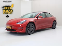 Tesla Model 3 - Performance AWD 486pk 75 kWh FACELIFT [ WIT LEDER+AUTOPILOT+567KM WLTP+PREMIUM AUDIO ]