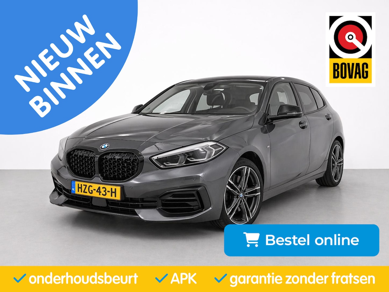 BMW 1-serie - 118i AUT|Vol Leder|Virtual Cockpit |M-velgen|Stoelverw|CarPlay|PDC|Sport Look - AutoWereld.nl