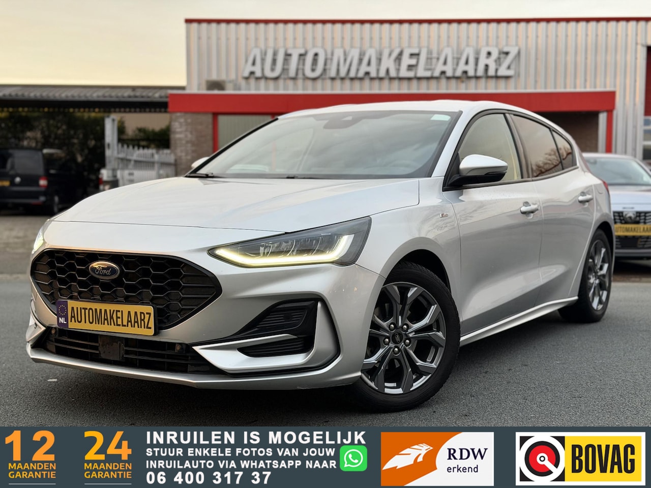 Ford Focus - 1.0 EcoBoost Hybrid ST Line | Moondust Silver - AutoWereld.nl