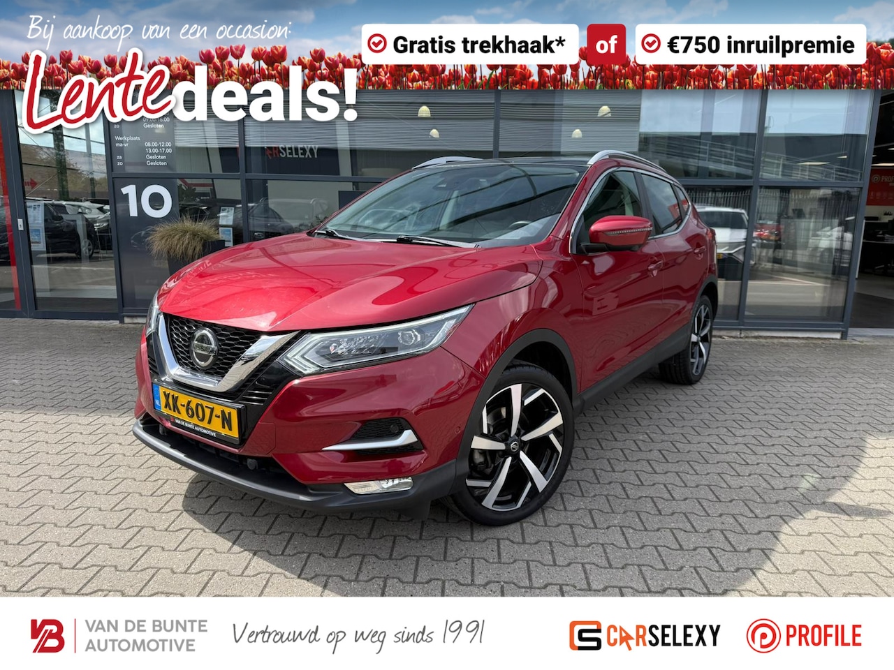 Nissan Qashqai - 1.2 Tekna *Stoelverwarming & Trekhaak* - AutoWereld.nl