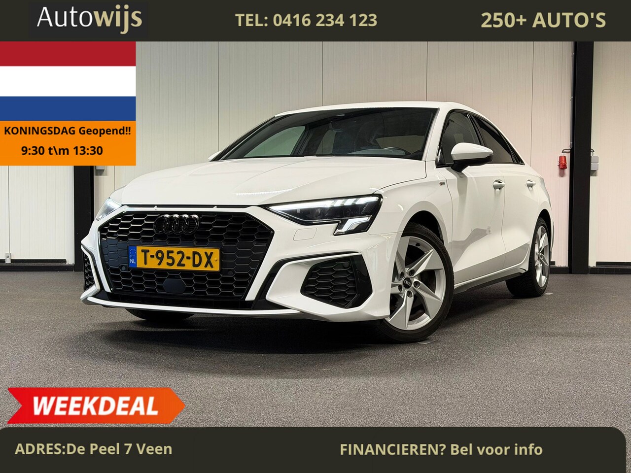 Audi A3 Limousine - 30 TFSI S edition|3x S-LINE|CAMERA|LED|CARPLAY|ACC|KEYLESS - AutoWereld.nl