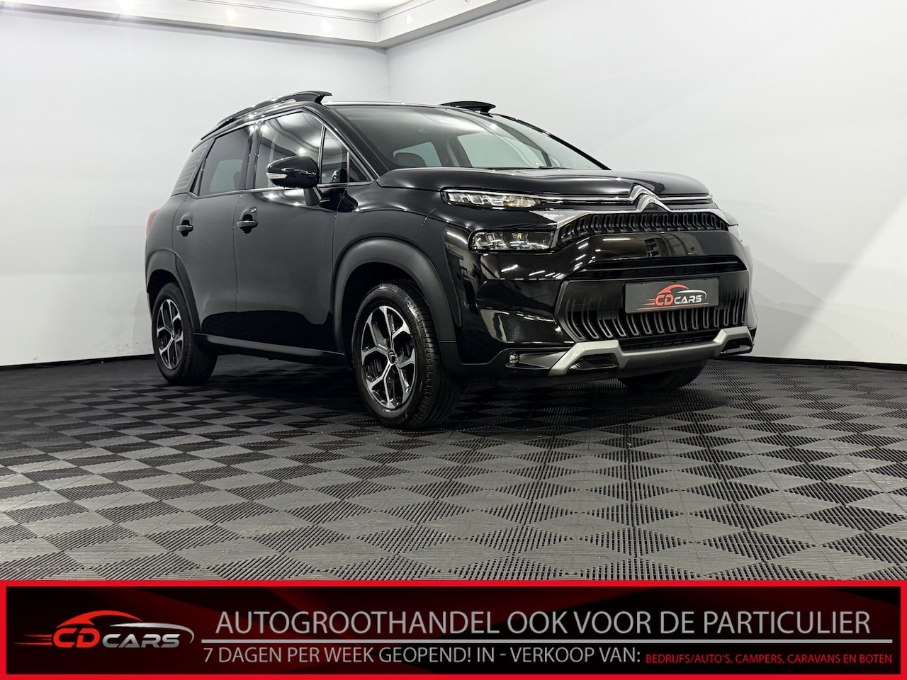 Citroën C3 Aircross - 1.2 PureTech Shine Camera, Navi, Half leder, Keyless start, Rijstrook correctie, Cruise co - AutoWereld.nl