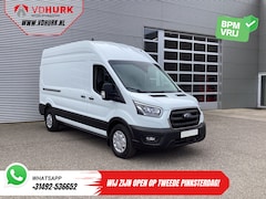 Ford Transit - 350 2.0 TDCI 185 pk Aut. L3H3 Riem V.V/ 2xSchuifdeur/ Bi-Xenon/ Elek.Stoel/ Carplay/ Stoel