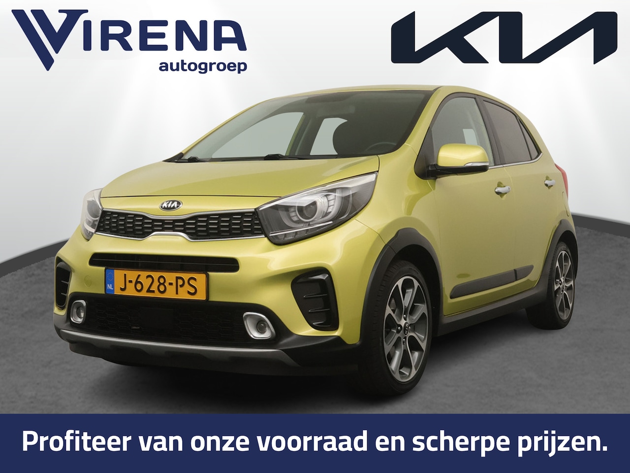 Kia Picanto - 1.0 T-GDI X-Line - Stoel/stuurverwarming - Draadloze telefoonlader - Navigatie - Camera - - AutoWereld.nl