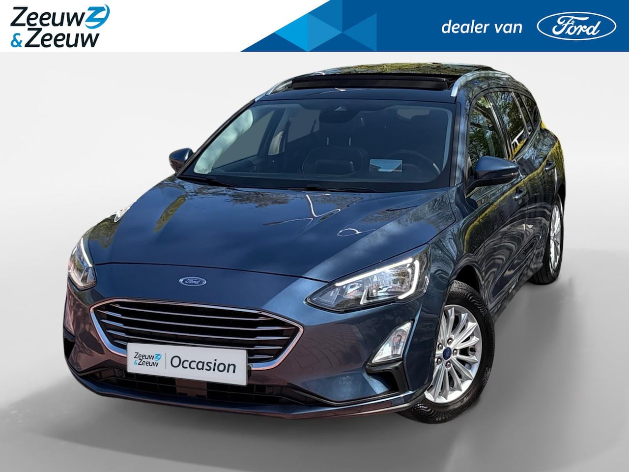 Ford Focus Wagon - 1.0 EcoBoost Hybrid Titanium X Business | Panoramadak | Adaptieve Cruise Control | Winter - AutoWereld.nl