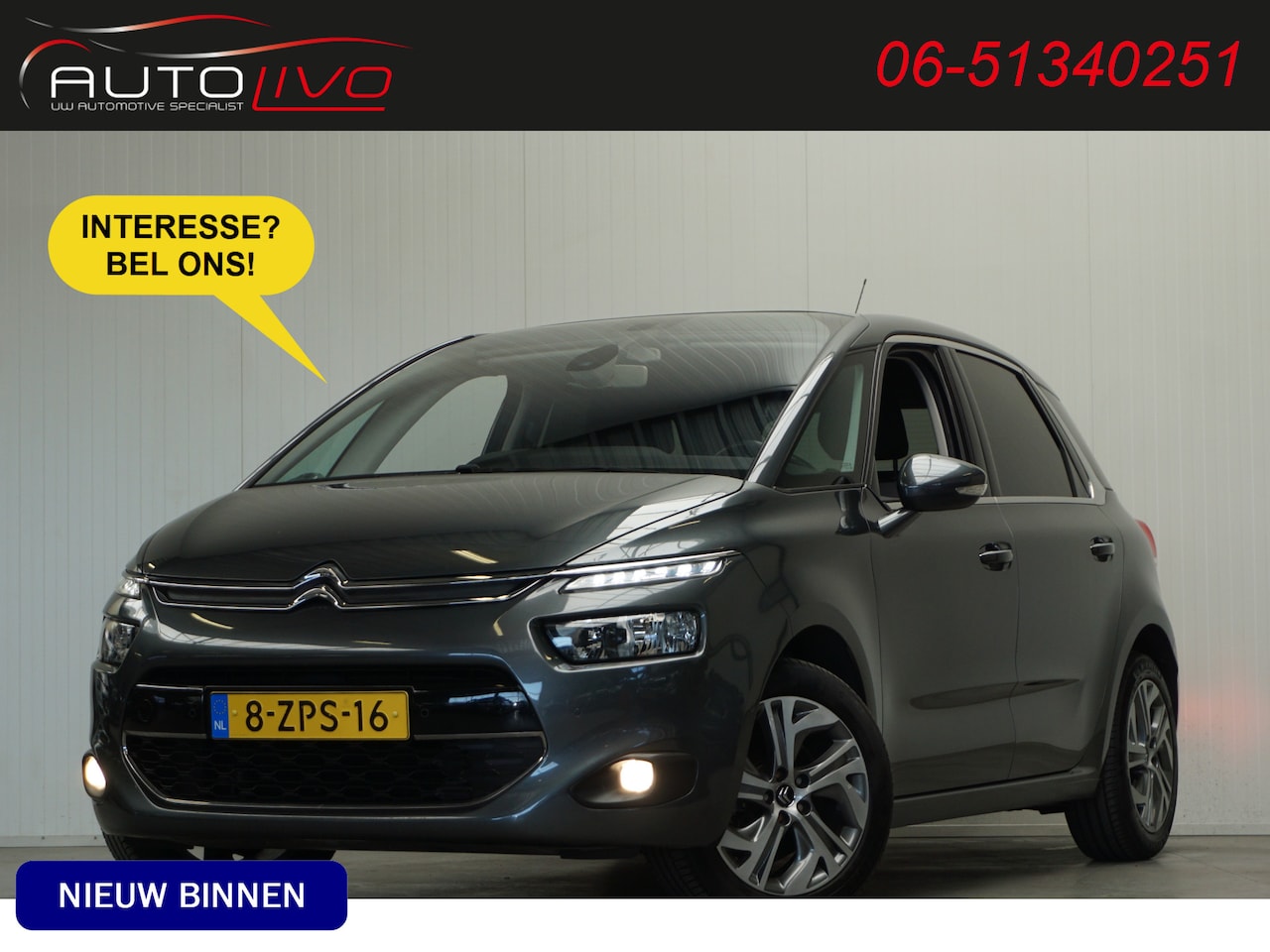 Citroën C4 Picasso - 1.6 THP Intensive 157 PK! NAVI CLIMA CAMERA CRUISE TREKHAAK etc. - AutoWereld.nl