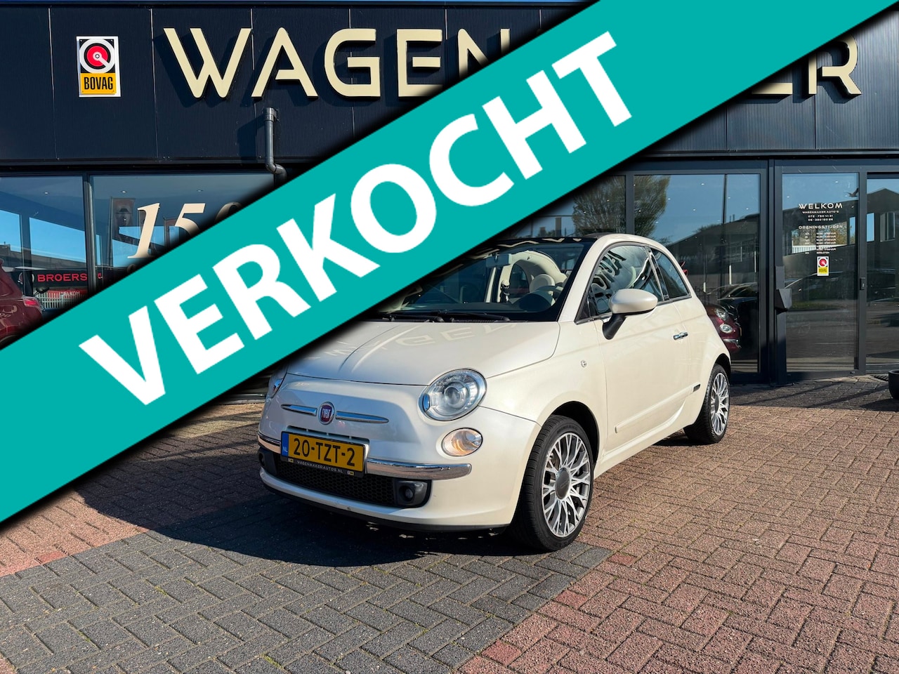 Fiat 500 C - 1.4 Lounge AUTOMAAT|Airco|Cabrio|Goed Onderhouden - AutoWereld.nl