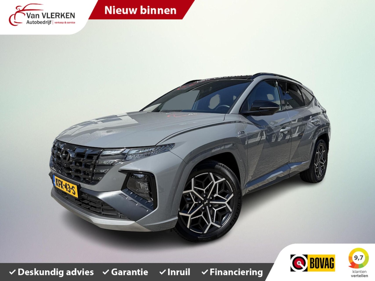 Hyundai Tucson - 1.6 T-GDI HEV N Line Sky PANORAMADAK 1650 trekgewicht - AutoWereld.nl