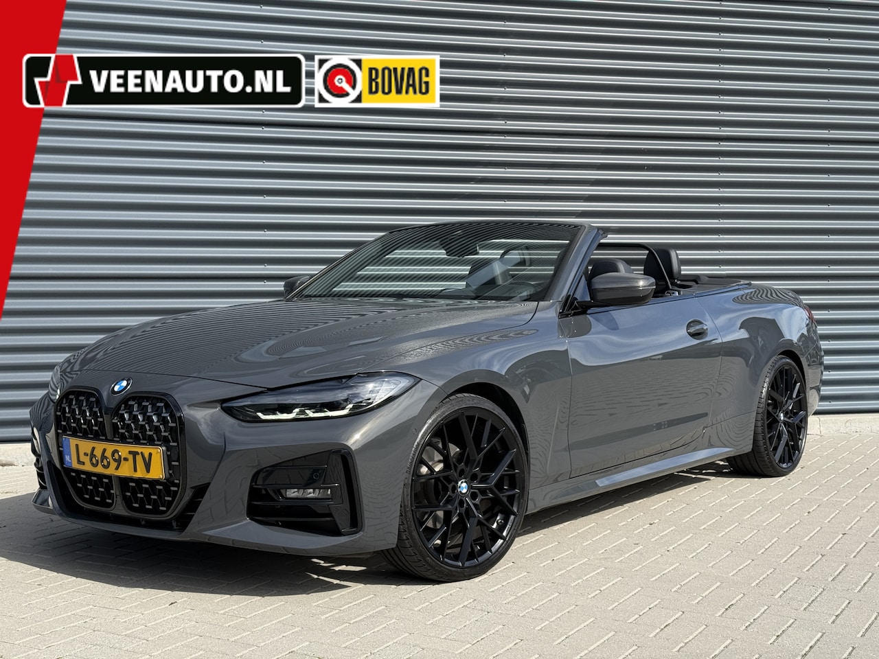 BMW 4-serie Cabrio - 420i M-Sport Dravit Grijs/Nekverwarmer/camera/20inch - AutoWereld.nl