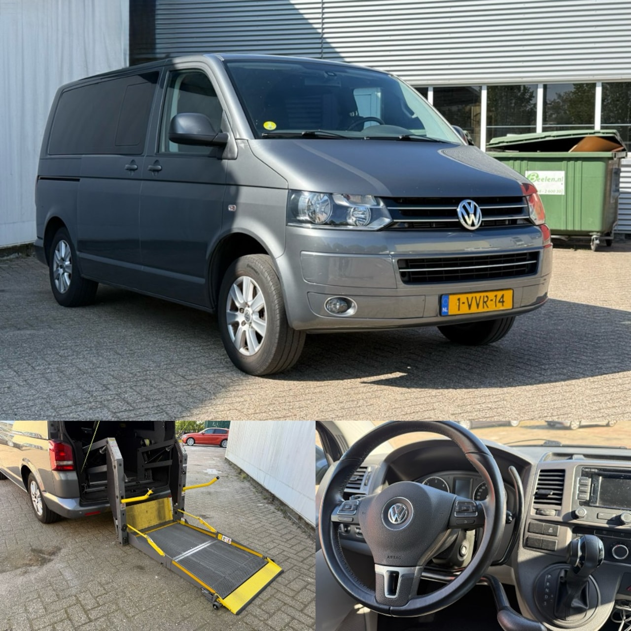 Volkswagen Transporter - 2.0 TDI AANGEPAST VOOR ROLSTOEL/ ZELFRIJDER - AutoWereld.nl