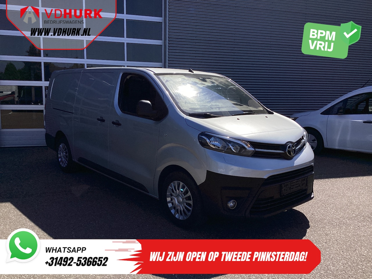 Toyota ProAce Worker - 2.0 145 pk L3 2xSchuifdeur/ Adapt.Cruise/ Head Up/ Standkachel/ Stoelverw./ Carplay/ Trekh - AutoWereld.nl